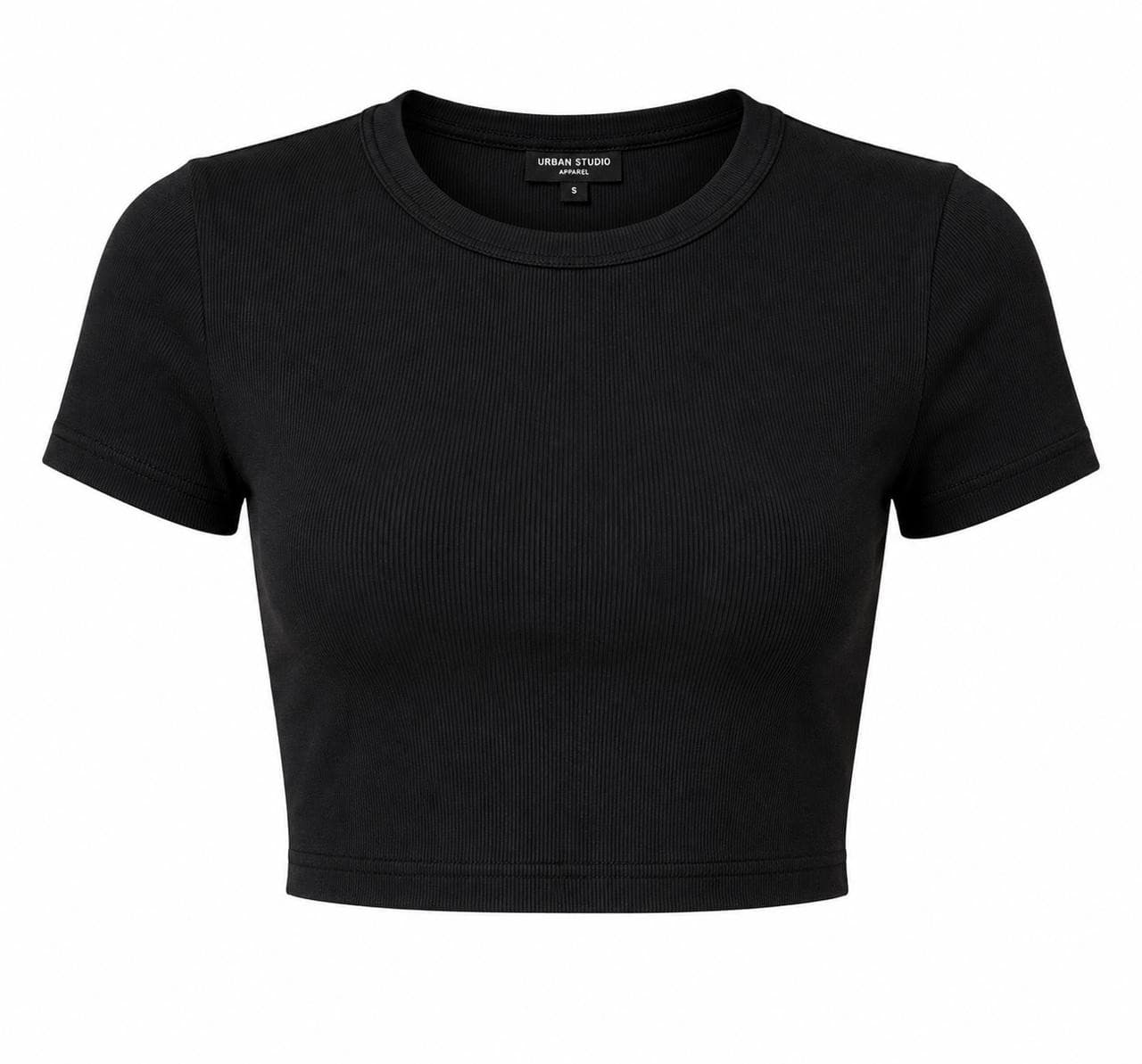 Fitted Cotton Crop Tops Manufacturing