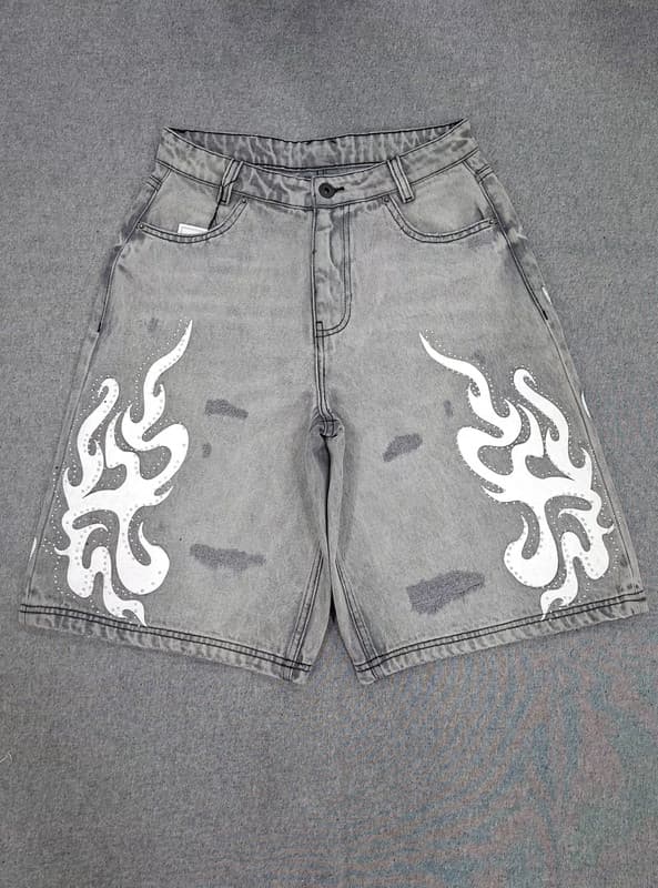 Patchwork Panel Fashion Denim Pants Manufacturing
