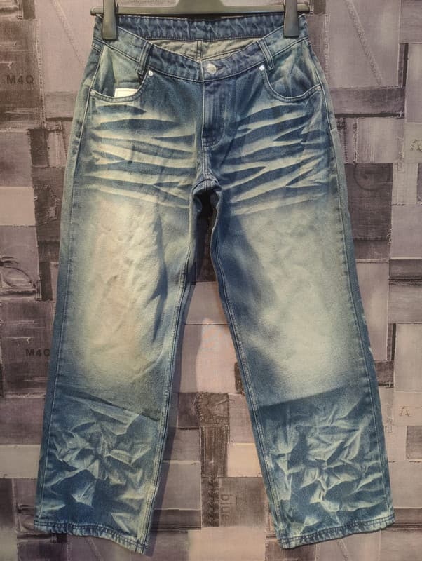 Frayed Hem Cropped Ankle Denim Jeans Manufacturing